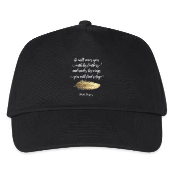 Christliches Zitat - Kinder Basecap - Schwarz - Vorne