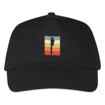 Clé à pipe vintage - Casquette de baseball Enfant - noir - Devant