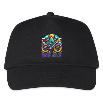 Cycling - Ride Bike design - Kids’ Baseball Cap - black - Front