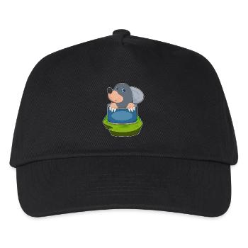 Maulwurf Dose - Kinder Basecap - Schwarz - Vorne