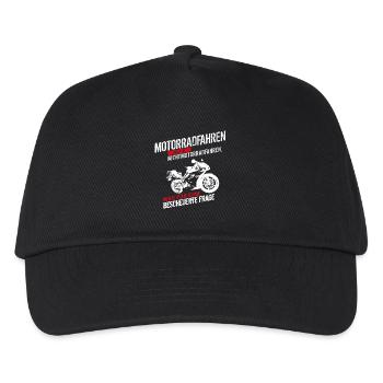 Motorradfahren oder Nichtmotorradfahren... - Kinder Basecap - Schwarz - Vorne