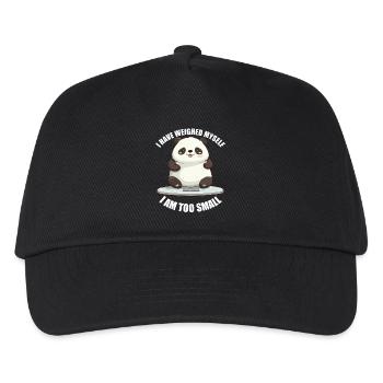 I've weighed myself too little panda - Kids’ Baseball Cap - black - Front