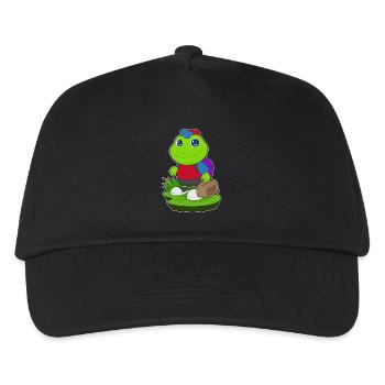 Frog Hiker Bag Hiking - Kids’ Baseball Cap - black - Front