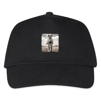 Zèbres réalistes Zèbre - Casquette de baseball Enfant - noir - Devant