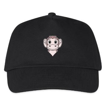 Animal Head, Animal Head, Monkey - Kids’ Baseball Cap - black - Front