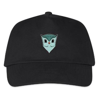 Owl, Animal Head, Animal Head - Kids’ Baseball Cap - black - Front