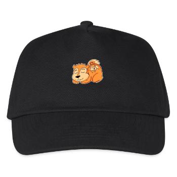 Squirrel Family - Squirrel with Baby - Kids’ Baseball Cap - black - Front