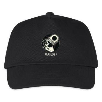 Eclipse Totale de Soleil Avril USA Carlin 04.08.2024 - Casquette de baseball Enfant - noir - Devant