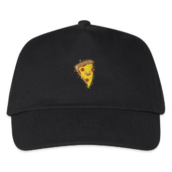Salami Pizza est heureux - Casquette de baseball Enfant - noir - Devant