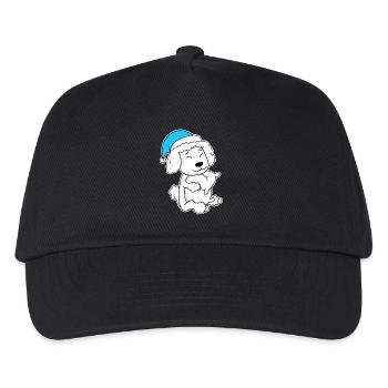 Caniche Dormir Fatigue Chien - Casquette de baseball Enfant - noir - Devant