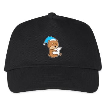 Shiba Inu Sleeping Fatigue Dog - Kids’ Baseball Cap - black - Front