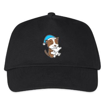 Staffordshire Bull Terrier Sleeping Fatigue Dog - Kids’ Baseball Cap - black - Front