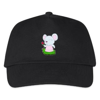Mouse Rose - Casquette de baseball Enfant - noir - Devant
