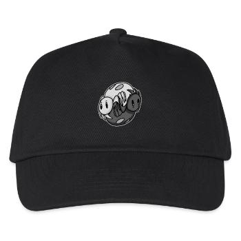 Yin Yang Spinne - Kinder Basecap - Schwarz - Vorne