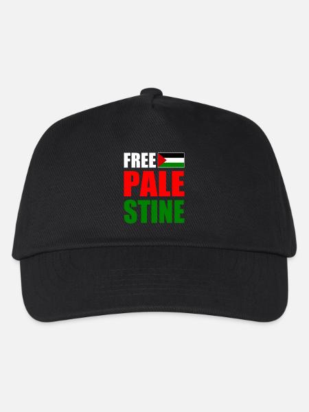 Free palestine - Basebollkeps barn - svart