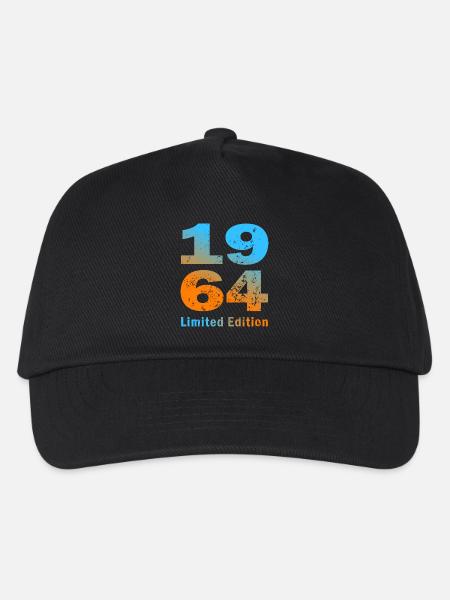 Geburtstag, geboren in 1964, limited edition Tasse - Kinder Basecap - Schwarz