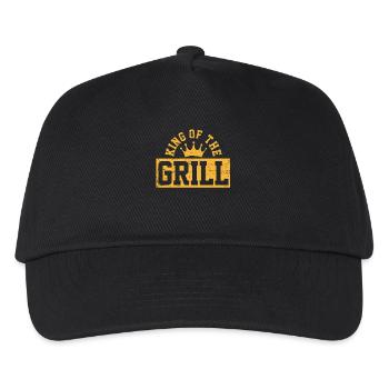 Grillen BBQ - Kinder Basecap - Schwarz - Vorne
