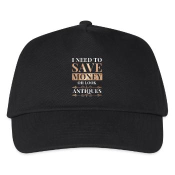 Antique Collector Essentials Nostalgic Antiquing - Kids’ Baseball Cap - black - Front