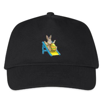 Bunny Easter Slide - Kids’ Baseball Cap - black - Front