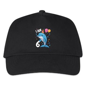 J'ai 6 ans Delfine Delfin 6ème anniversaire - Casquette de baseball Enfant - noir - Devant