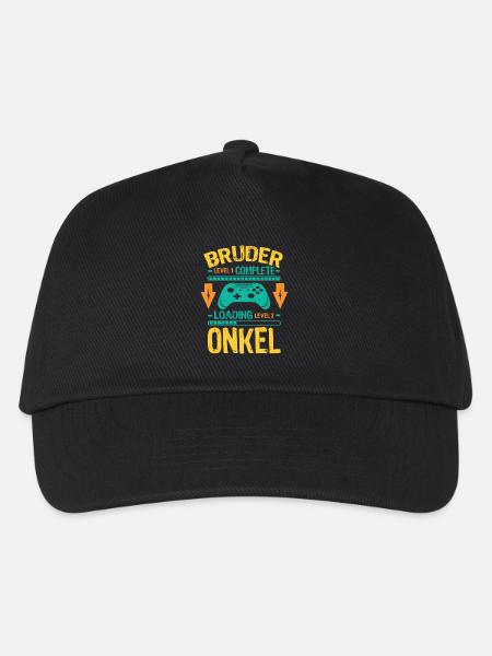 Bruder Level Complete Werdender Onkel Loading - Kinder Basecap - Schwarz