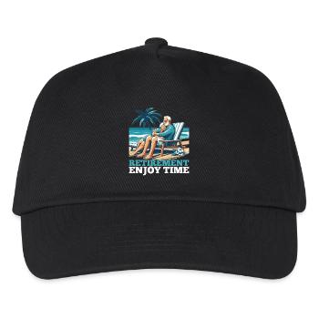 Retraite Retraite Temps Profiter Cadeau - Casquette de baseball Enfant - noir - Devant
