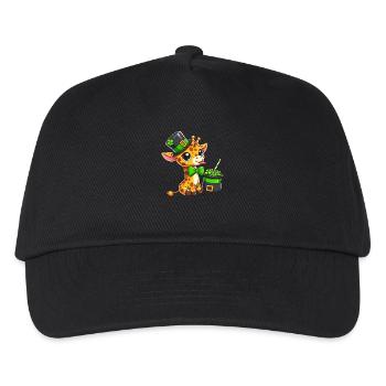 Kawaii Pizza: Salami & Jalapeno Tanz - Kinder Basecap - Schwarz - Vorne
