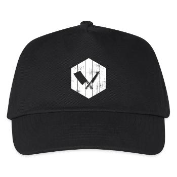 Knife Cleaver Drawing - Kids’ Baseball Cap - black - Front