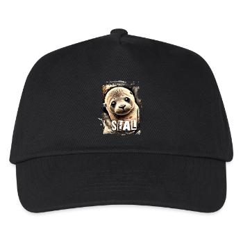Phoque bébé phoque - Casquette de baseball Enfant - noir - Devant
