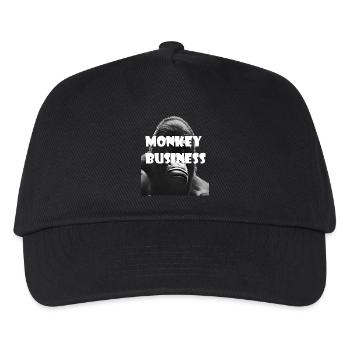 Monkey Business - Gorilla - Kinder Basecap - Schwarz - Vorne