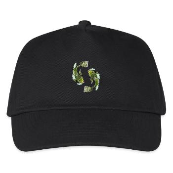 Asien asiatisch Fische Japan China Teich Fische - Kinder Basecap - Schwarz - Vorne