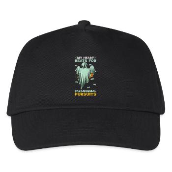 Ghost Hunting: Essentielles Design für Paranormales - Kinder Basecap - Schwarz - Vorne