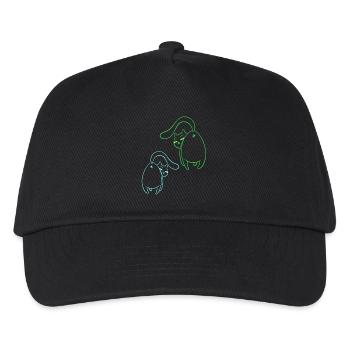 Katzen Katze Haustiere Kinder Haustiere Kitten - Kinder Basecap - Schwarz - Vorne