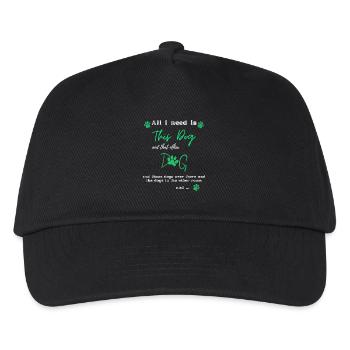 Humorous Dog Motif with Paws - Kids’ Baseball Cap - black - Front