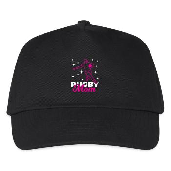 Rugby Mom - Kids’ Baseball Cap - black - Front