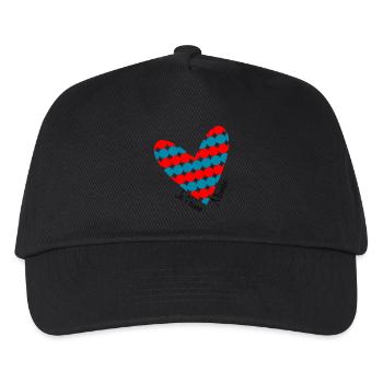 LIEBE. PAAR. ICH HABE GERADE GEHEIRATET. Junggesellinnenabschied. VALENTINSTAG. - Kinder Basecap - Schwarz - Vorne