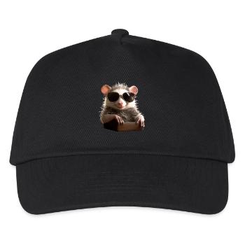 Opossum Beutelratte Didelphis Süße Opossums Possum - Kinder Basecap - Schwarz - Vorne