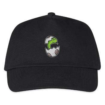 Baby Schlange Kleinkind Motiv - Kinder Basecap - Schwarz - Vorne