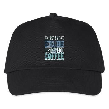 Instant Electrical Engineer Just Add Coffee - Kids’ Baseball Cap - black - Front