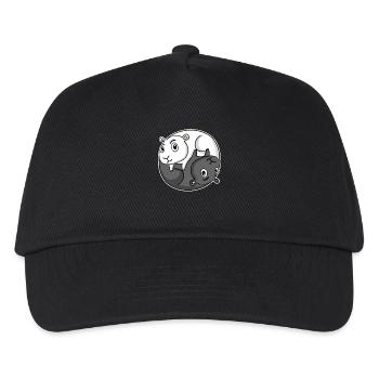 Cochon d’Inde Yin Yang Cochon d’Inde - Casquette de baseball Enfant - noir - Devant