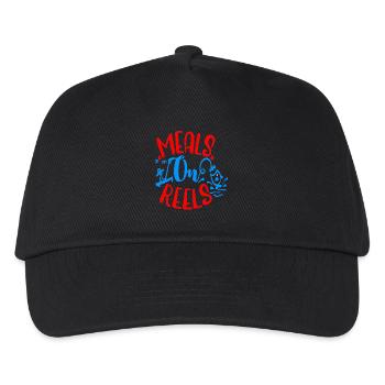 Repas sur bobines - Casquette de baseball Enfant - noir - Devant