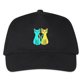 Ukraine, Domestic Cats, Cat, Animal Friend, Animal Welfare - Kids’ Baseball Cap - black - Front
