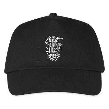 The best things in life are sweet - Kids’ Baseball Cap - black - Front
