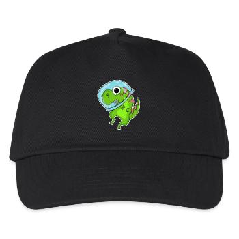 Dino Motif Dinosaur Space Astronauat - Kids’ Baseball Cap - black - Front