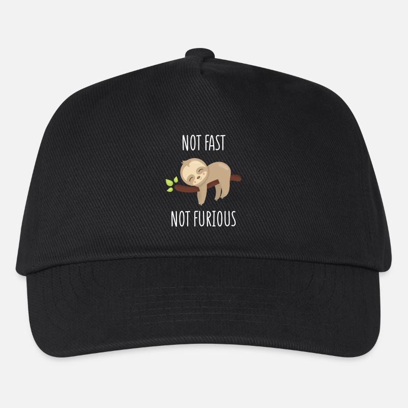 Not Fast, Not Furious - Kids’ Baseball Cap - black