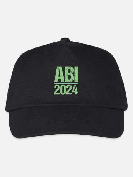Abitur Junge Mädchen Abi Abitur 2024 - Kinder Basecap - Schwarz