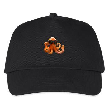 Octopus Small Octopus Cuttlefish Cute Octopus - Kids’ Baseball Cap - black - Front