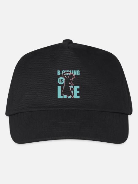 Fille de breakdance - Casquette de baseball Enfant - noir