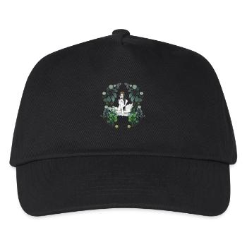Fille Femme Printemps Floral Fantaisie Coquille D’oeuf - Casquette de baseball Enfant - noir - Devant