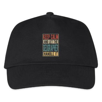 Geographer Retro Gift - Kids’ Baseball Cap - black - Front